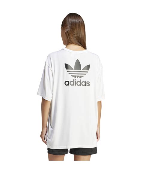 adidas trefoil t shirt damen weiß rot